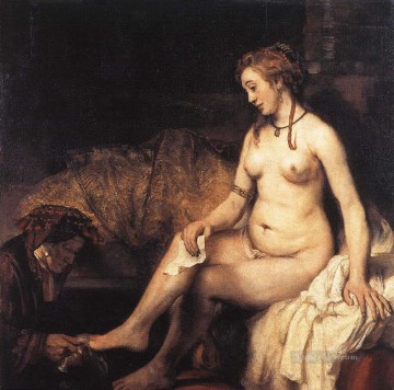 Bathsheba at Her Bath Rembrandt Oil Paintings